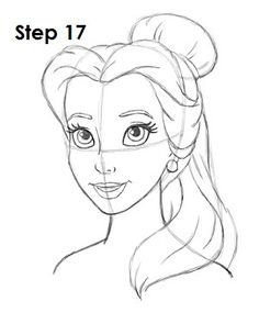236x305 How To Draw Belle From Disney's Beauty And The Beast Drawing