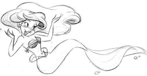 500x260 Drawing Disney Fun Ariel Sketch Disney Princess Mermaid Steve