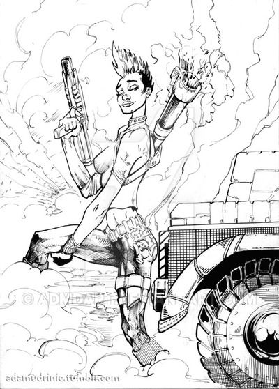 400x558 Girl Punk And The Truck By Adam Mudrinic Here Is Recent Drawing