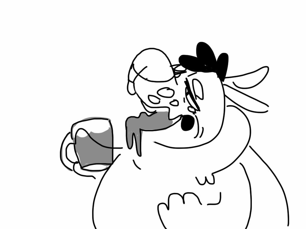 1024x768 I'M Thirsty By Dog Mouth