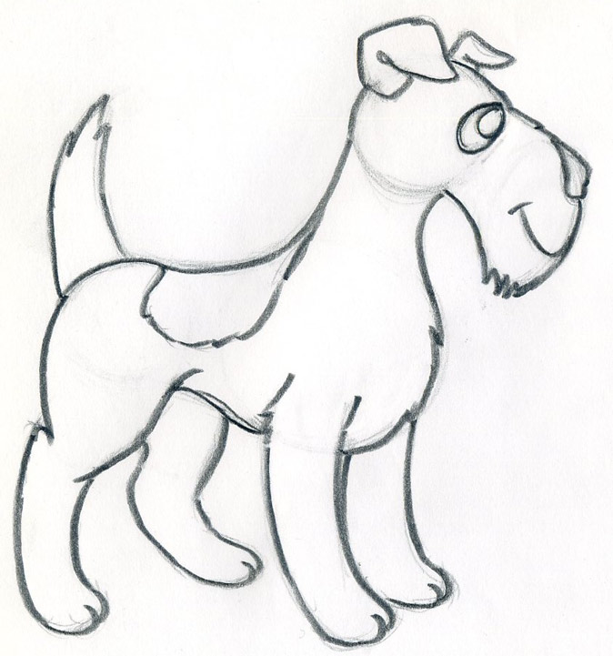 674x721 How To Draw Cartoon Dog Easily And Effortlessly.