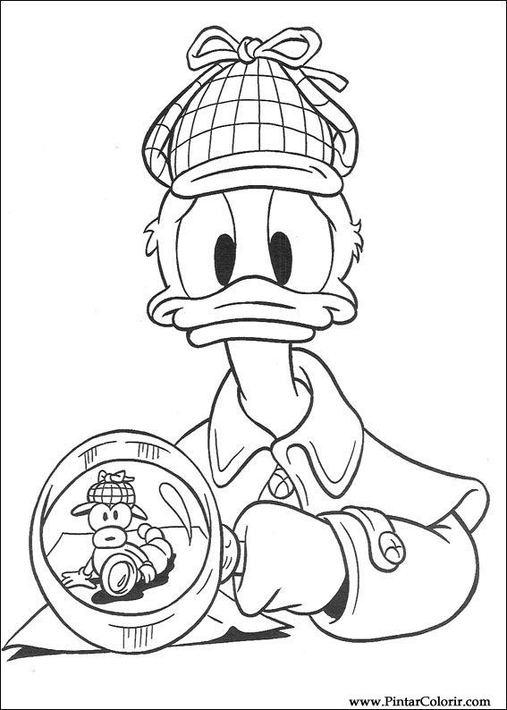 567x794 Drawings To Paint Amp Colour Donald Duck