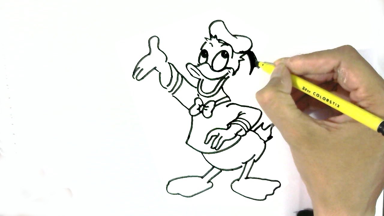 1280x720 How To Draw Donald Duck