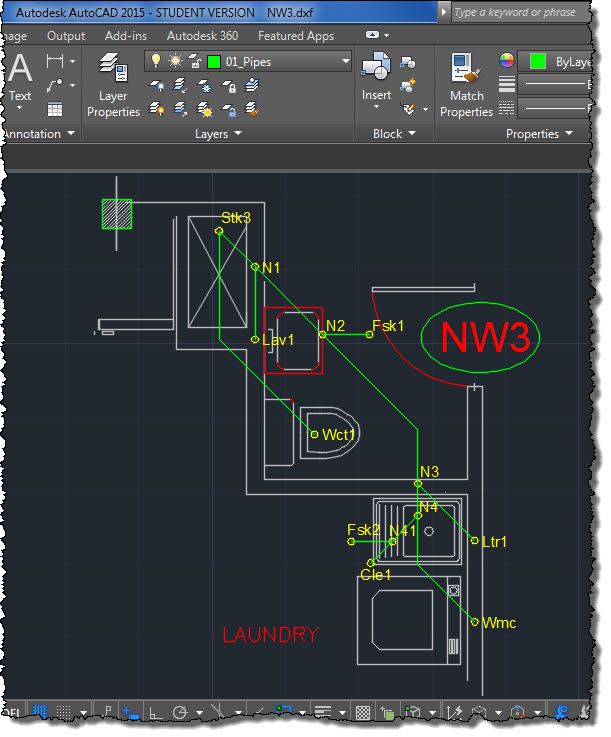 611x737 Creating A (Drains) Project From Autocad Dxf Drawing