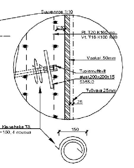 452x566 Design Drawing. Vertical Injection Pipes. Titan Anchors. Stainless