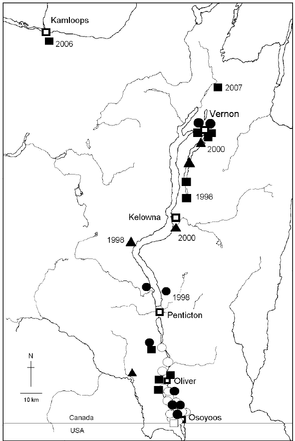 591x882 Map Of The Okanagan Valley And Part Of The Thompson River Drainage