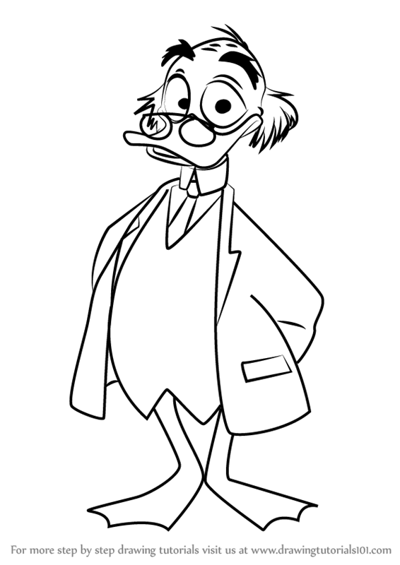 566x800 Learn How To Draw Ludwig Von Drake From Mickey Mouse Clubhouse