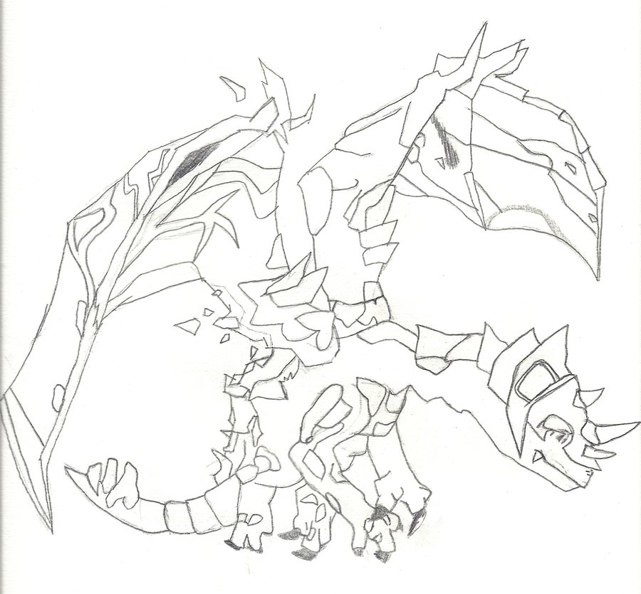 900x835 Shale, The Phosphorescent Stone Drake By Scyther11