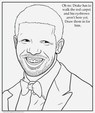 404x478 Drake's Eyebrows Children's Coloring Book Parodies Know Your Meme