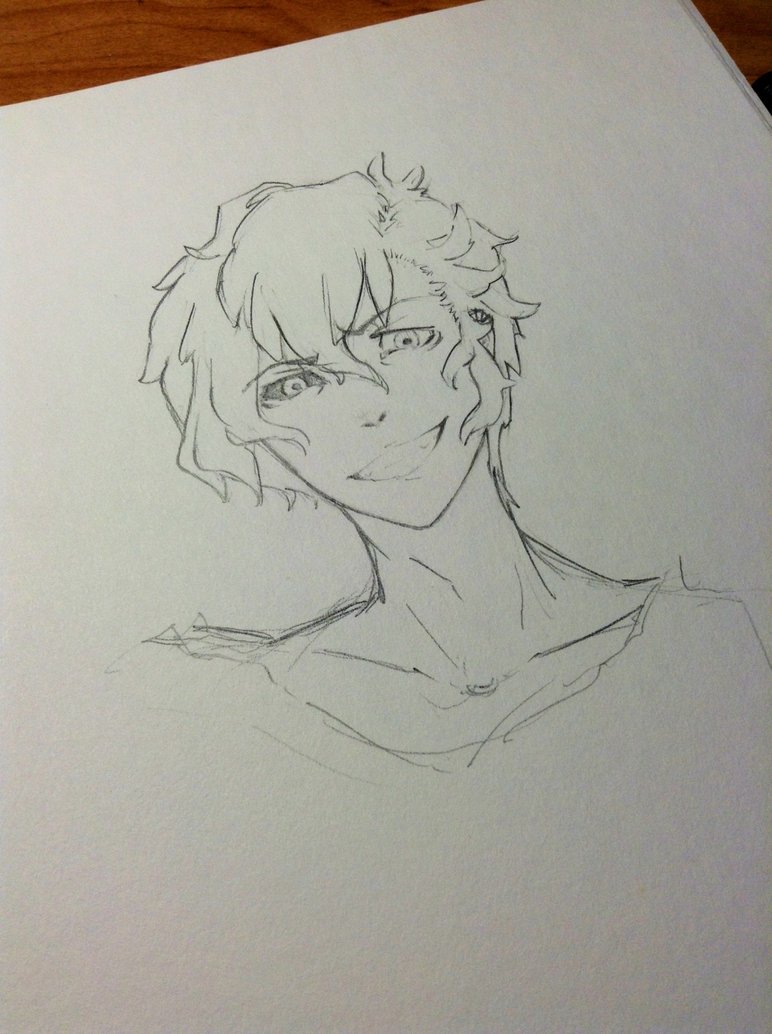 772x1034 Smirk Sketch By Mameedoodles