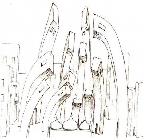 465x450 Drawing Architecture Site Analysis Of Shahi Mohallah, Pakistan By