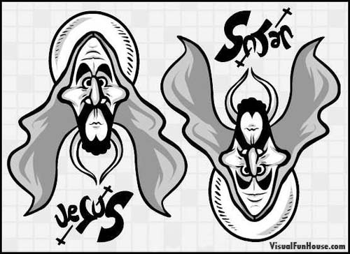 500x364 Puzzles Brain Teasers Images Jesus Satan Wallpaper