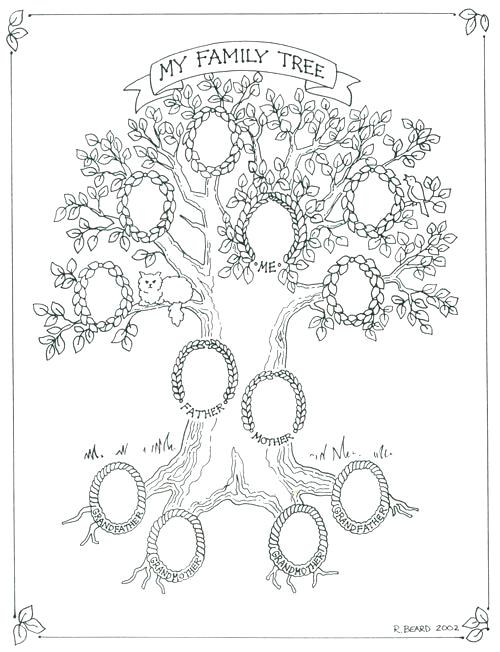 500x652 Medium Size Full Back To Drawing A Family Tree Template Draw My