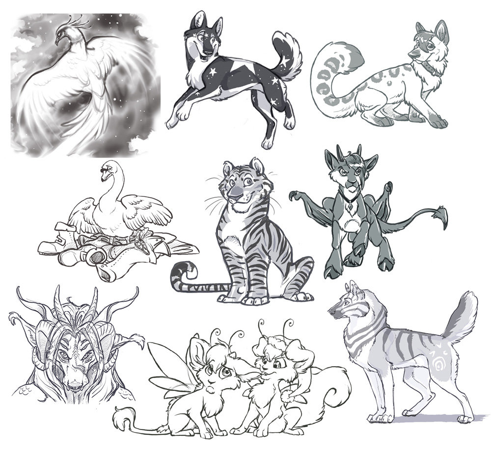 1000x931 Sketch Commissions 2 By Lyosha