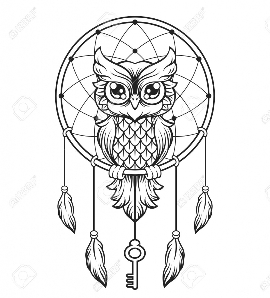 927x1024 Dreamcatcher Drawing Copy Black And White Art Drawings Hd Image