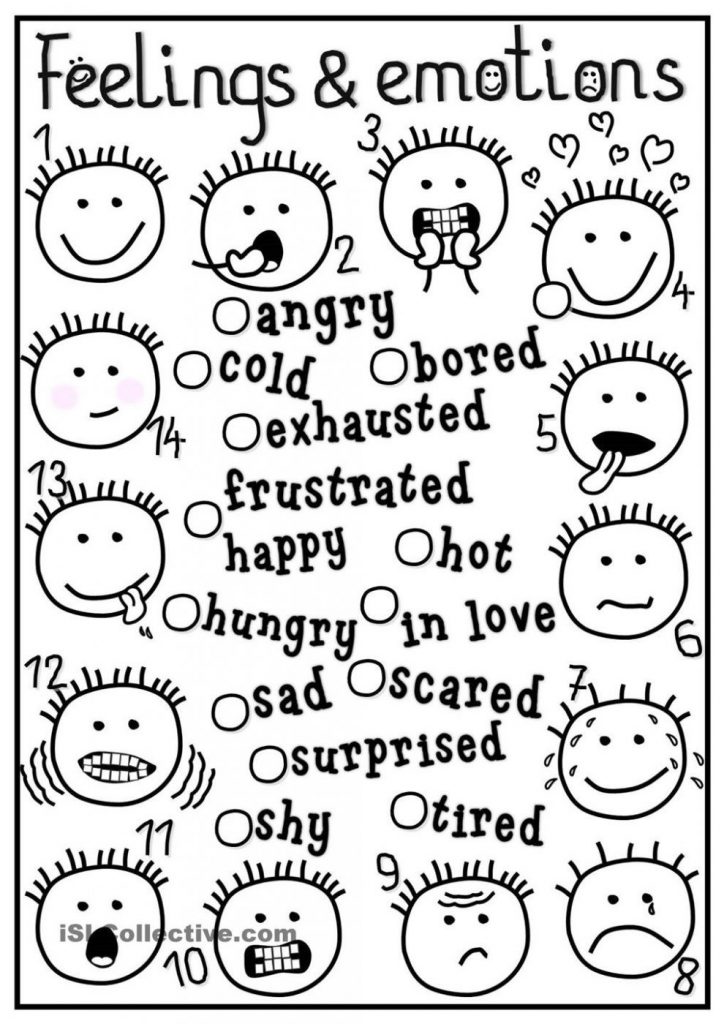 724x1024 Revisited Emotions Coloring Pages Adorable Feeling