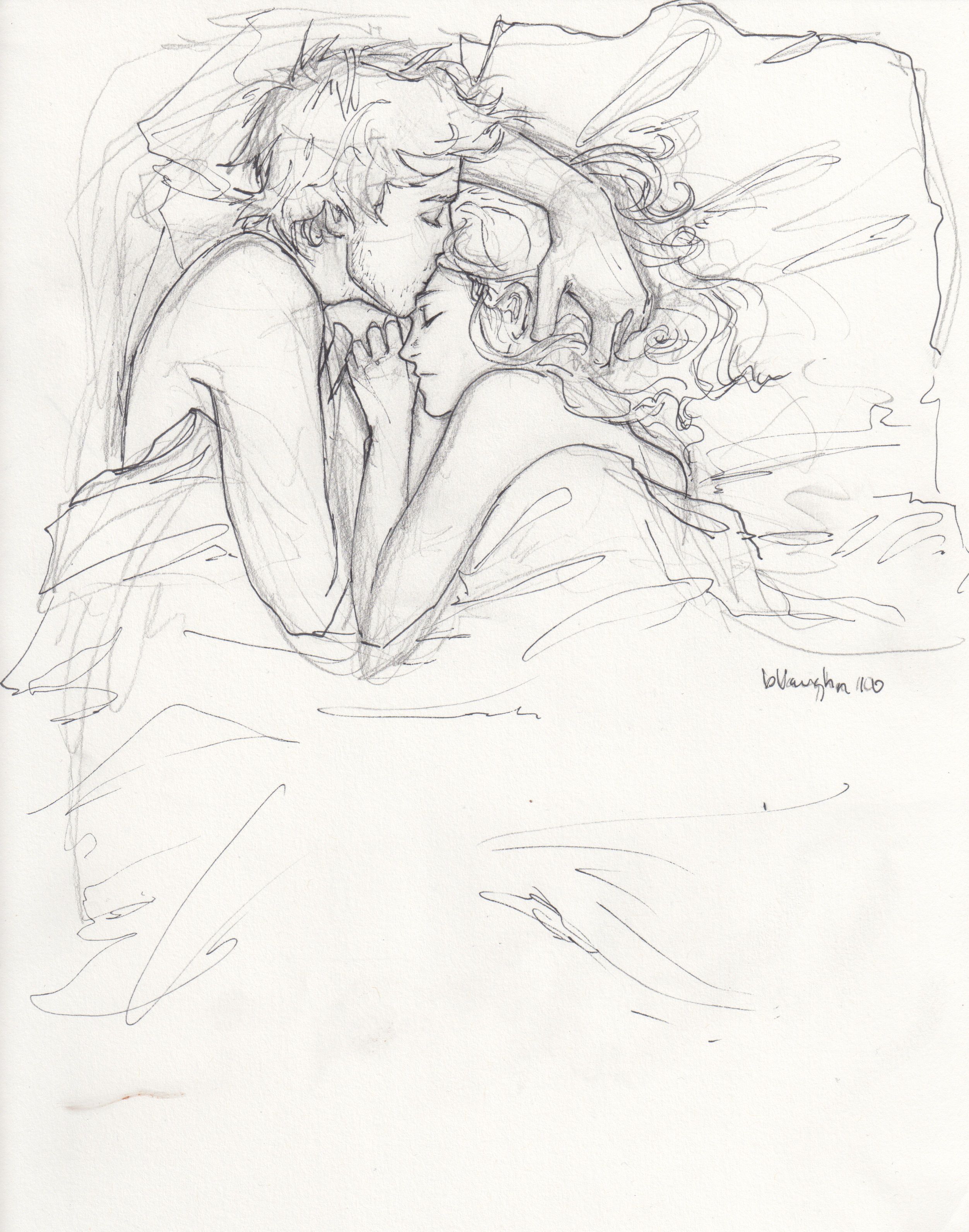 2504x3183 Couple In Bed Pretty Sketches, Feelings And Couples