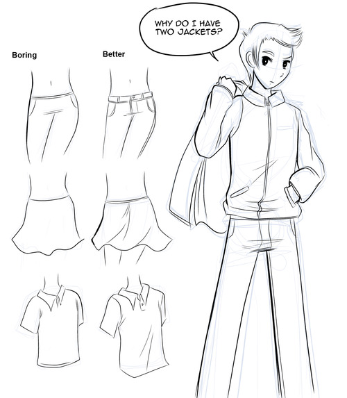 500x573 How To Draw Manga How To Draw Manga Clothes