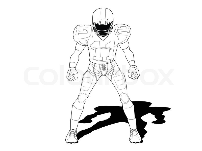 800x600 Collection Of Football Player Running Drawing High Quality