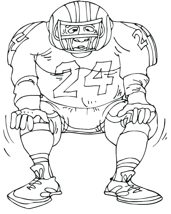 650x815 Coloring Pages Of Football Players Drawing Of A Football Player