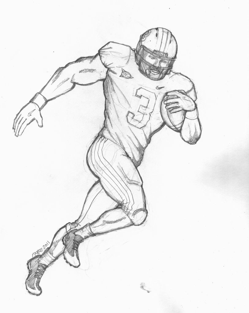 813x1024 Coloring Pages Ohio State New How To Draw Football Players