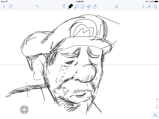 666x500 Drawing On Paper Compared To An Ipad (Shading, Shaping, Etc) Topic