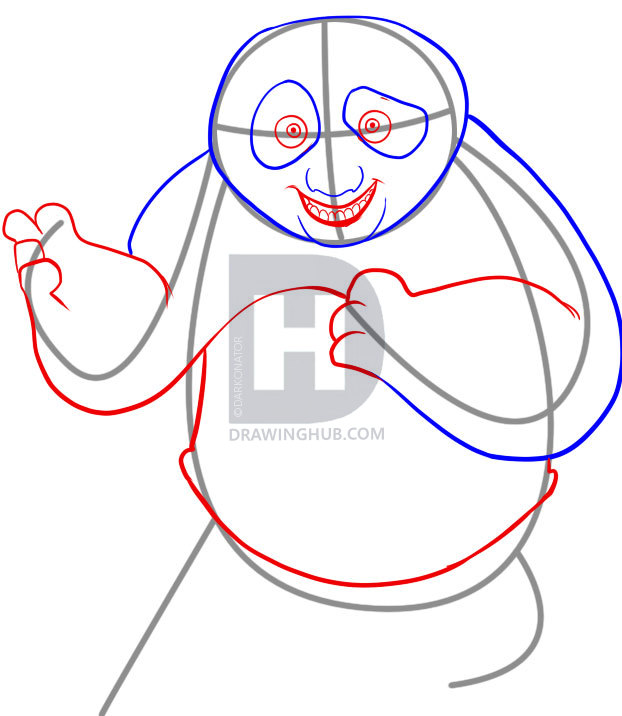 622x716 How To Draw Po, Step By Step, Drawing Guide, By Darkonator