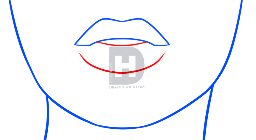 859x471 How To Draw Realistic Lips, Step By Step, Drawing Guide, By