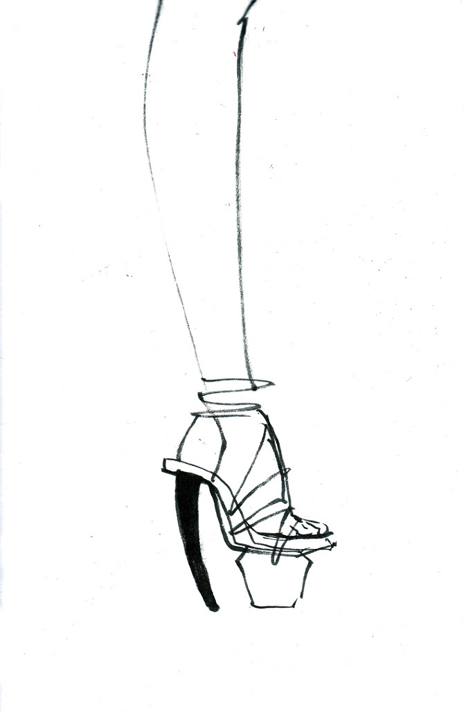 670x1030 Legs And Shoes Fashion Illustrations