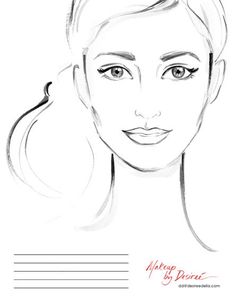 236x305 Face Charts Pix Face Charts Watercolor Paper, Face