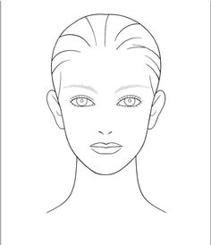 236x274 Blank Face Charts Blank Face Template For Makeup