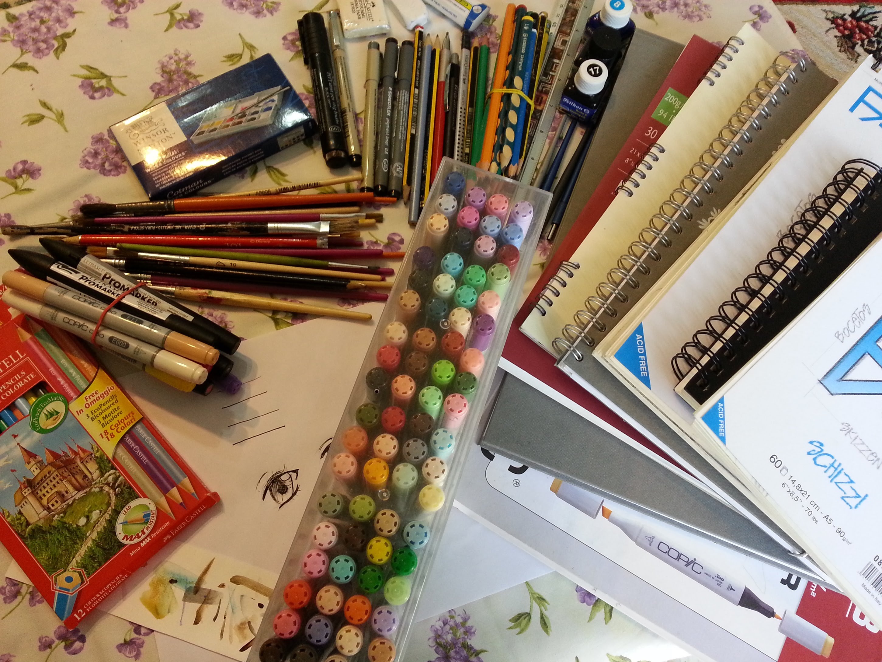 2900x2175 My Drawing Supplies And Materials