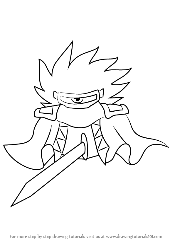 596x843 Learn How To Draw Dark Matter From Kirby (Kirby) Step By Step