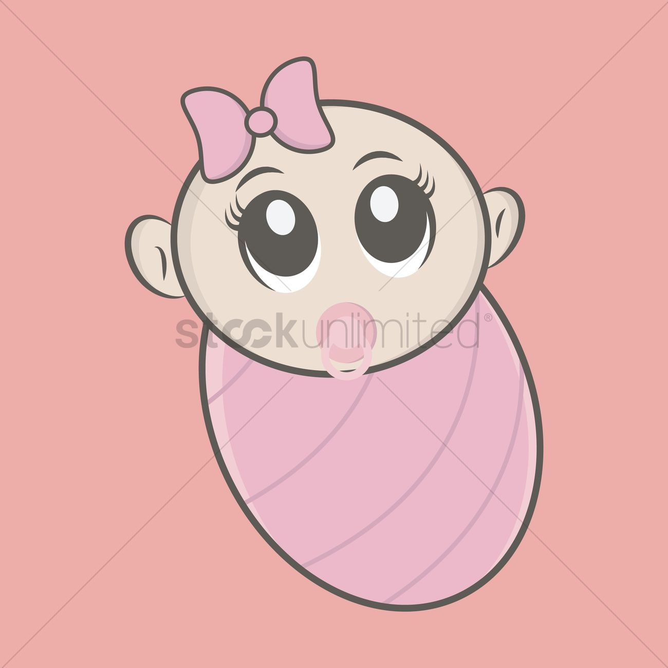 1300x1300 How To Draw Baby Girl Free Cute Newborn Baby Girl Wrapped In