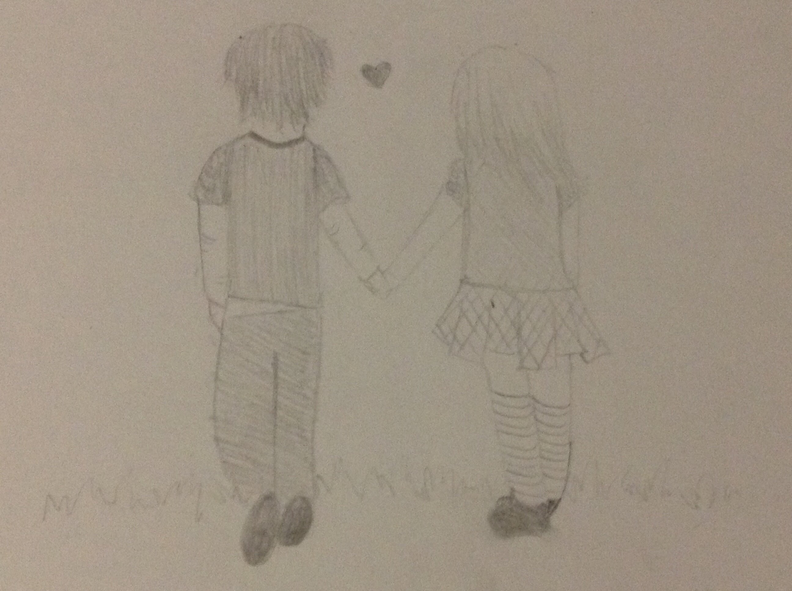 2592x1936 Speed Art Boy And Girl Holding Hands