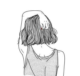 339x322 Tumblr Girls Art Hair Illustration, Hair Reference