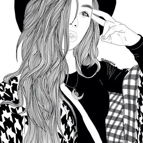 499x499 34 Best Bampw D R A W I N G S Images On Girl Drawings