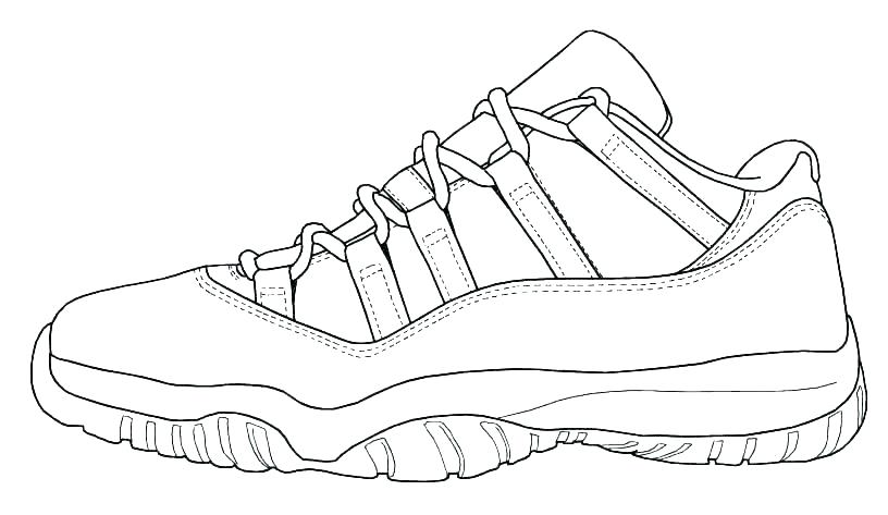 Drawing Of A Jordan Shoe at GetDrawings | Free download