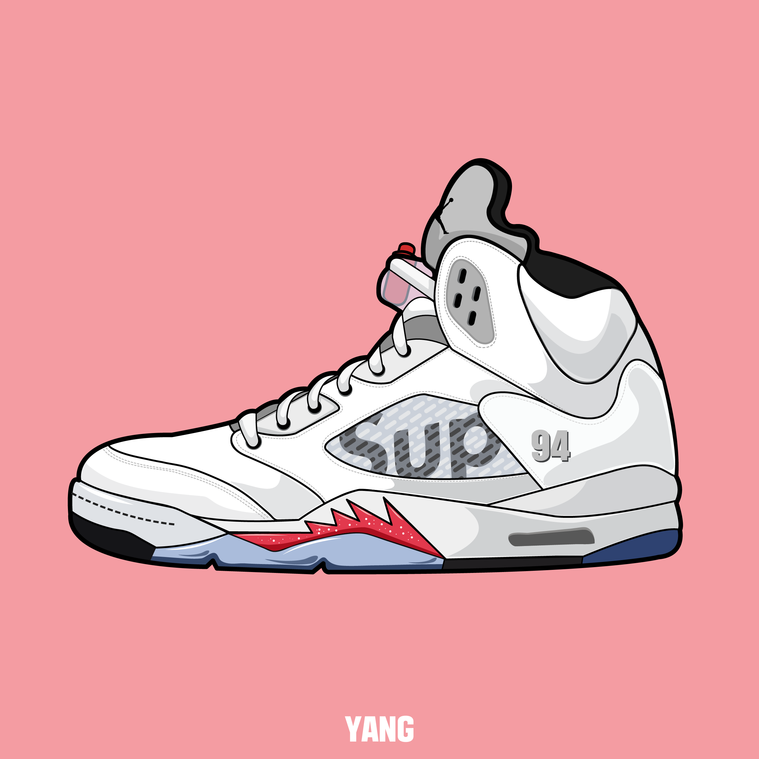 2480x2480 Drawing, Shoes, Sneakers, Nike, Air, Jordan, Carmine,graphic