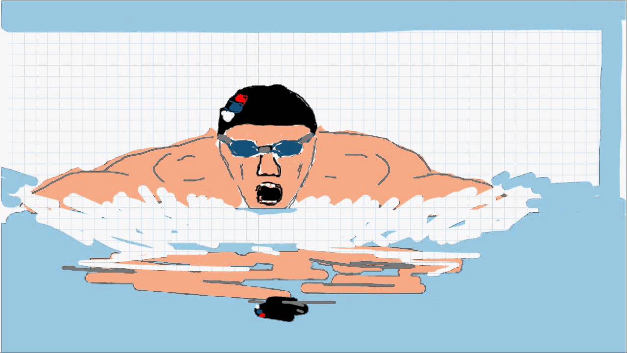 1280x720 Speed Drawing The Swimmer