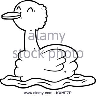 320x320 Black Line Art Illustration Of A Person Swimming In The Water