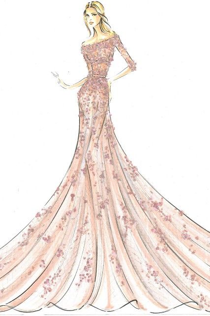 427x640 A Drawing Of A Stunning Princess Dress. Princess