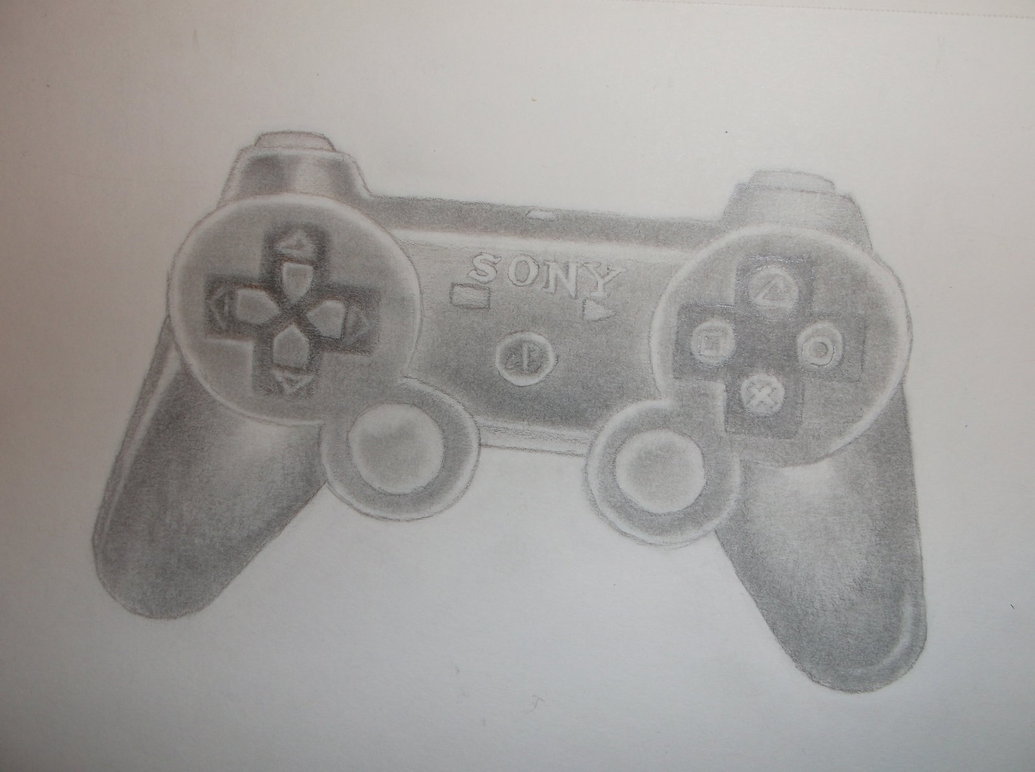 1035x772 Ps3 Controller By Ashemorgan