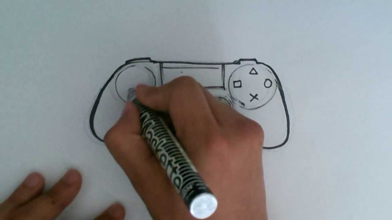 1280x720 How To Draw A Ps4 Controller