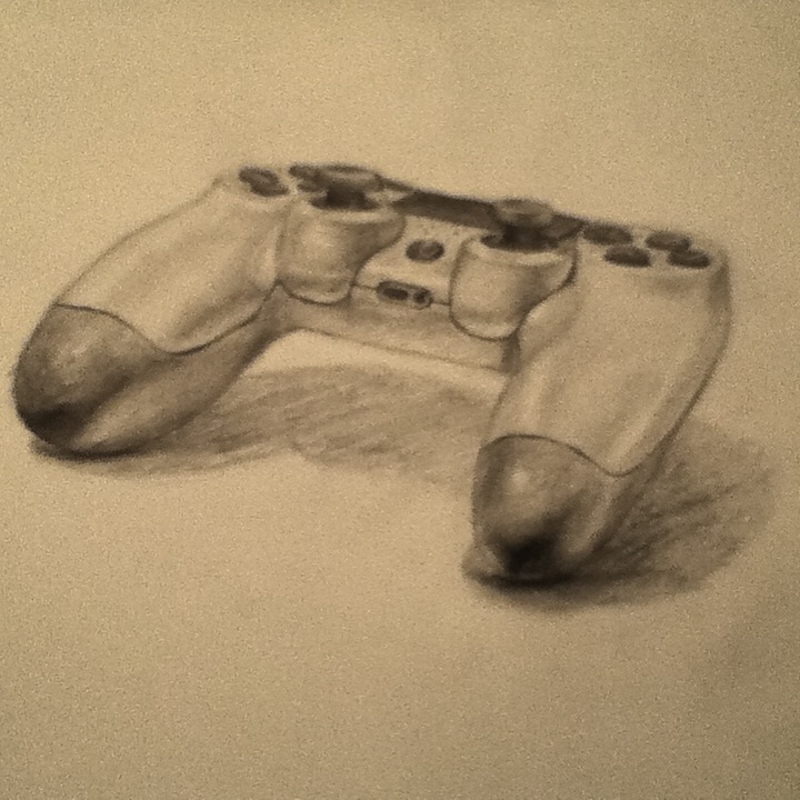 720x720 Ps4 Controller Sketch By Carmachiel