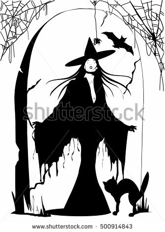 336x470 Drawn Witch Simple