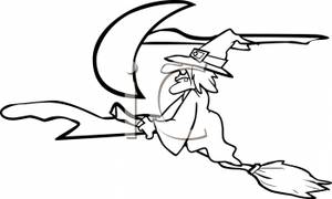 300x180 Witch Clipart The Sky