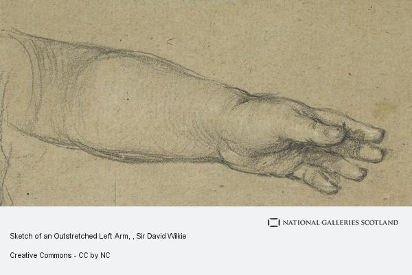 600x401 Sketch Of An Outstretched Left Arm National Galleries Of Scotland