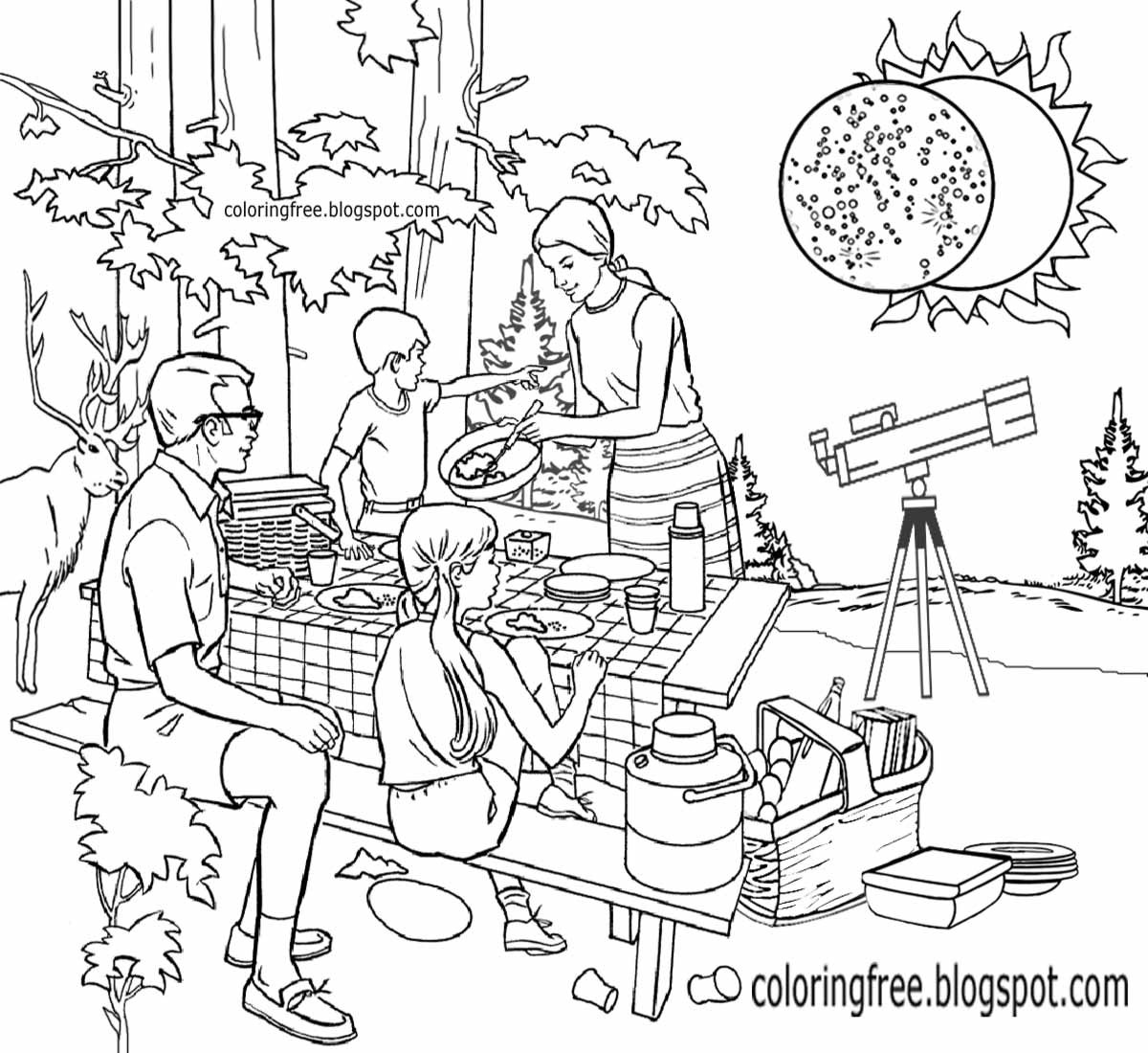 1200x1100 Miracle Coloring Pages Of Eclipse Free Printable Pictures To Color