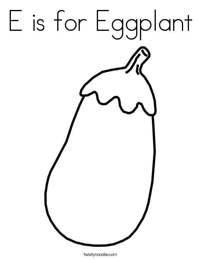 Drawing Of Eggplant